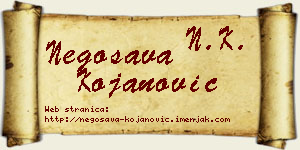 Negosava Kojanović vizit kartica